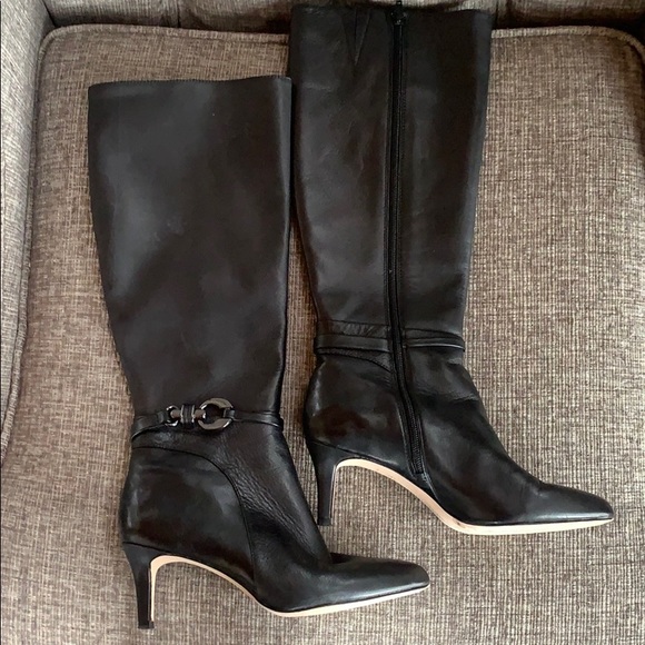 genuine leather tall boots